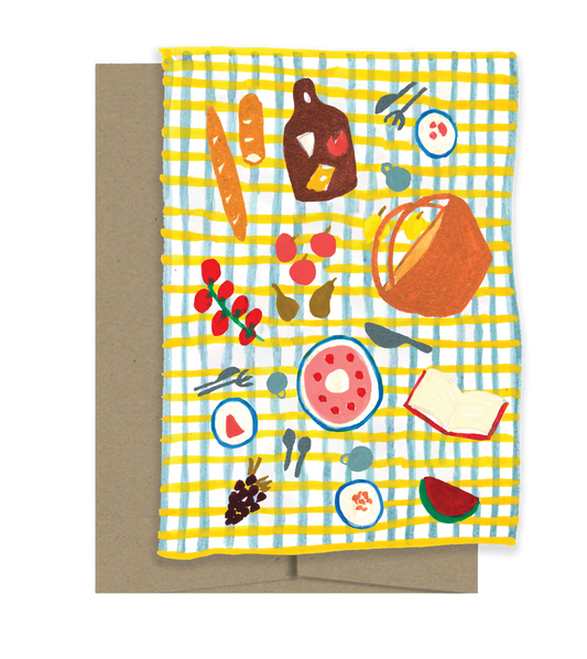 Picnic Die Cut Card