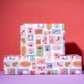 Stamp Print Rolled Gift Wrap