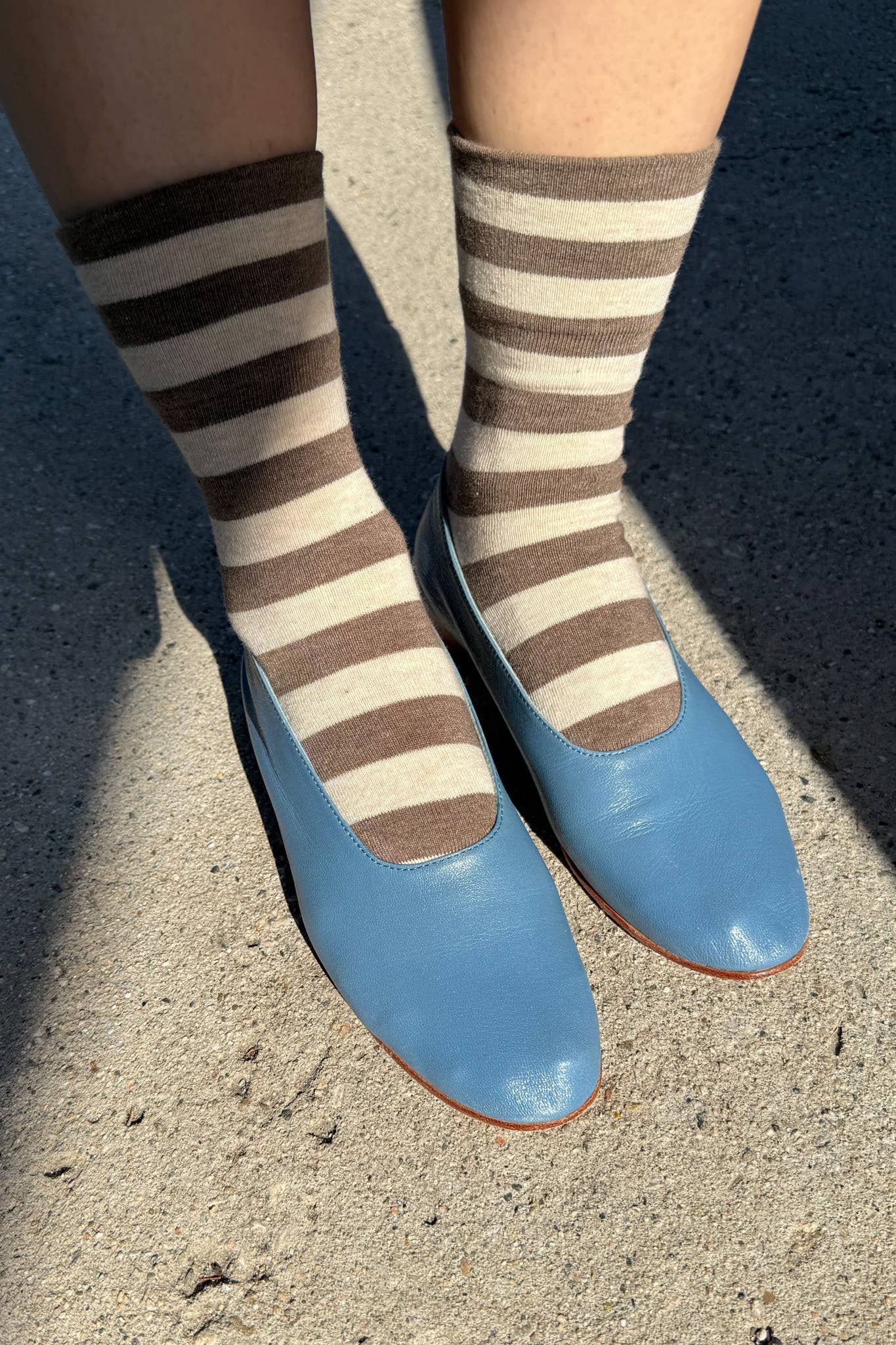Wally Socks | Wide Brown