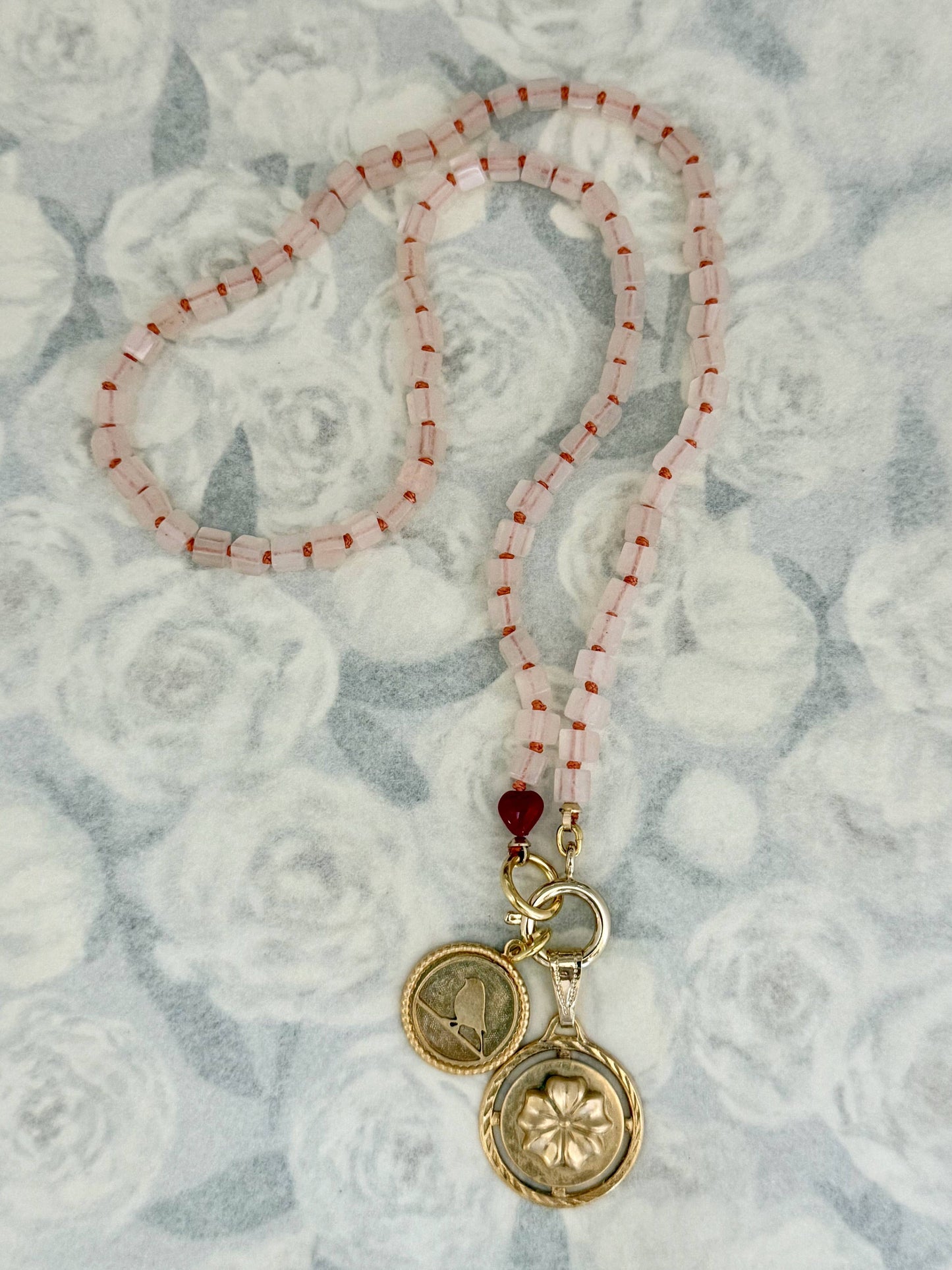 Stella Necklace | Peach Aventurine