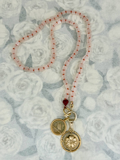 Stella Necklace | Peach Aventurine