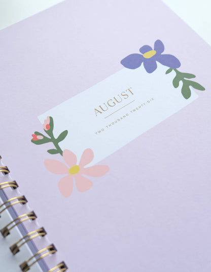 2026 Fullsize Softcover Planner | Primary Blooms