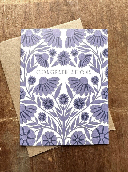Congratulations Floral Card
