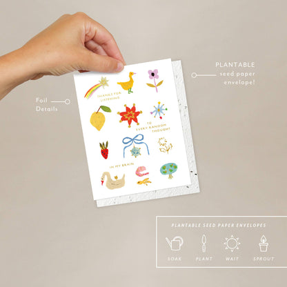 Random Thoughts Love Card