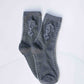 Rose Socks | Dark Brown