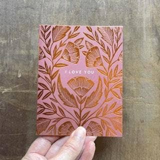 I Love You Foil Card