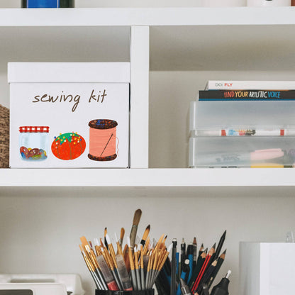 Red Pin Cushion Sticker