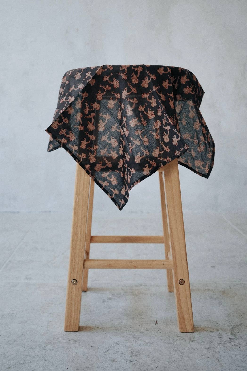 Kalamkari Cotton Bandana | Midnight Ride