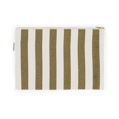 Lili Flat Pouch | Olive + Griege