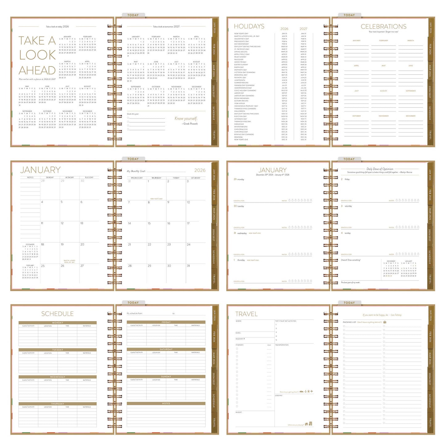 2026 Sweet Days Vase 12 Month Planner