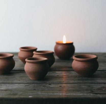 Murgan Terracotta Candles | Set of 4
