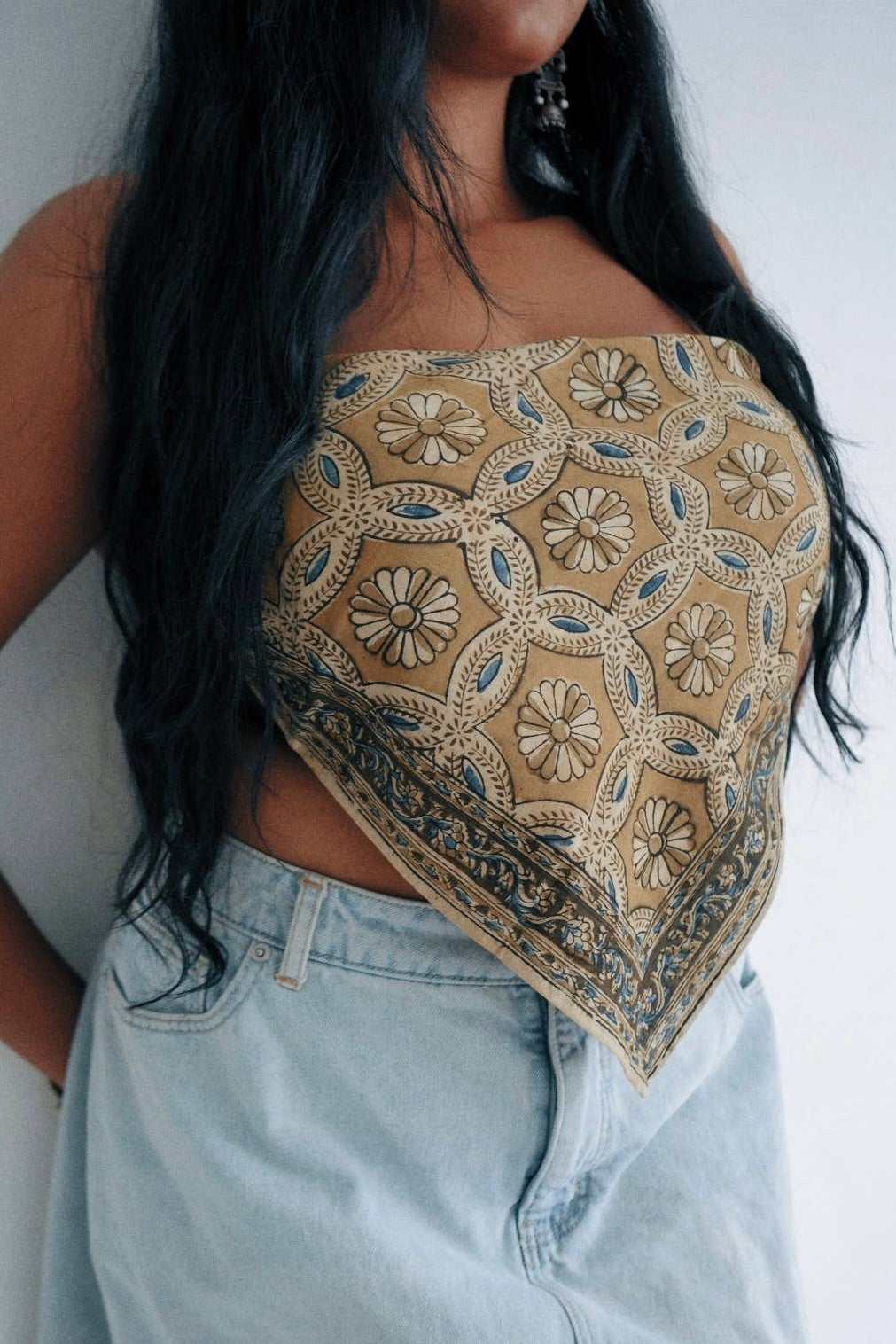 Kalamkari Cotton Bandana | Sunflower Bundle