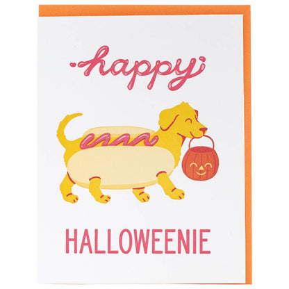 Weenie Dog Halloween Card