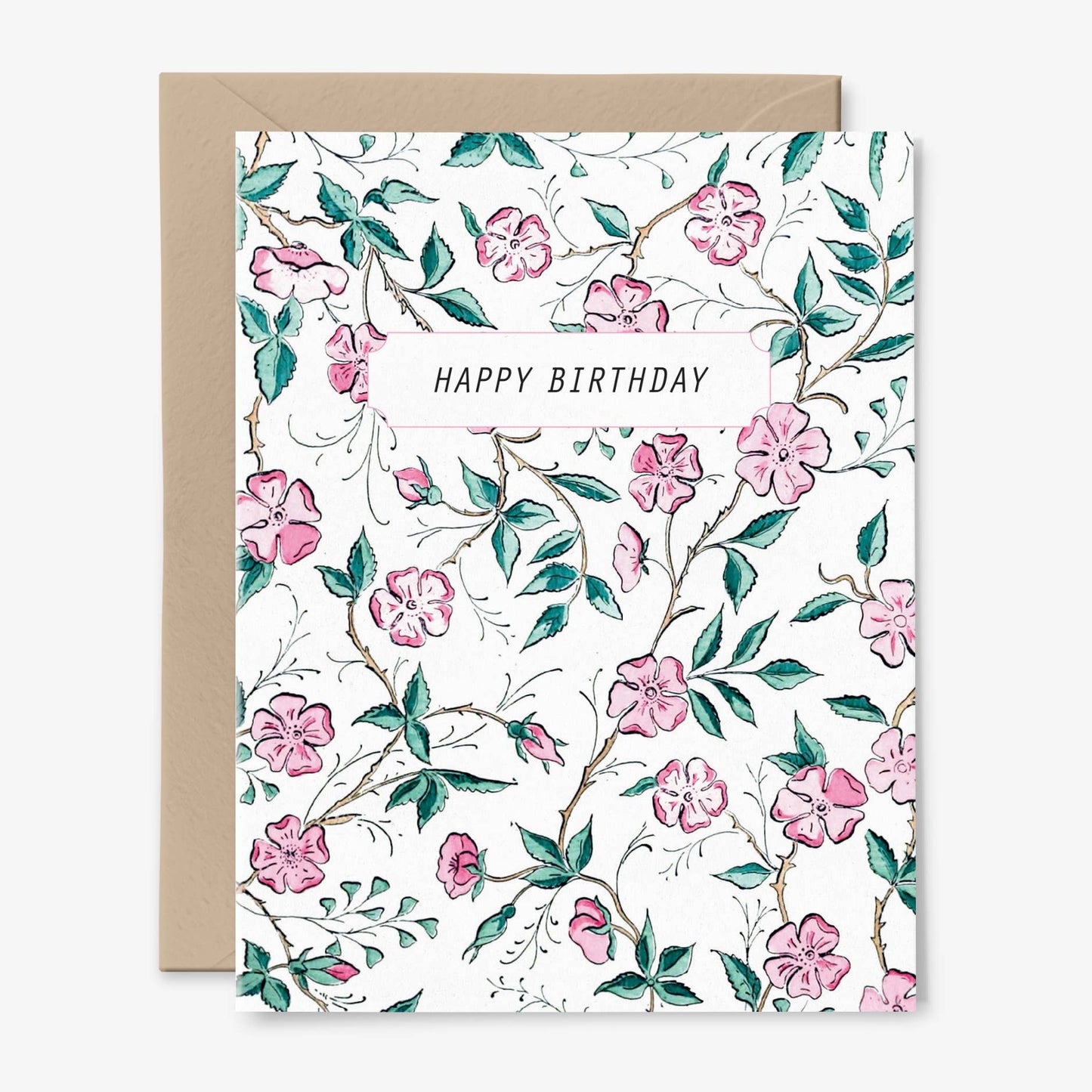 Happy Birthday Floral Card
