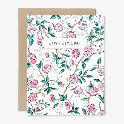 Happy Birthday Floral Card