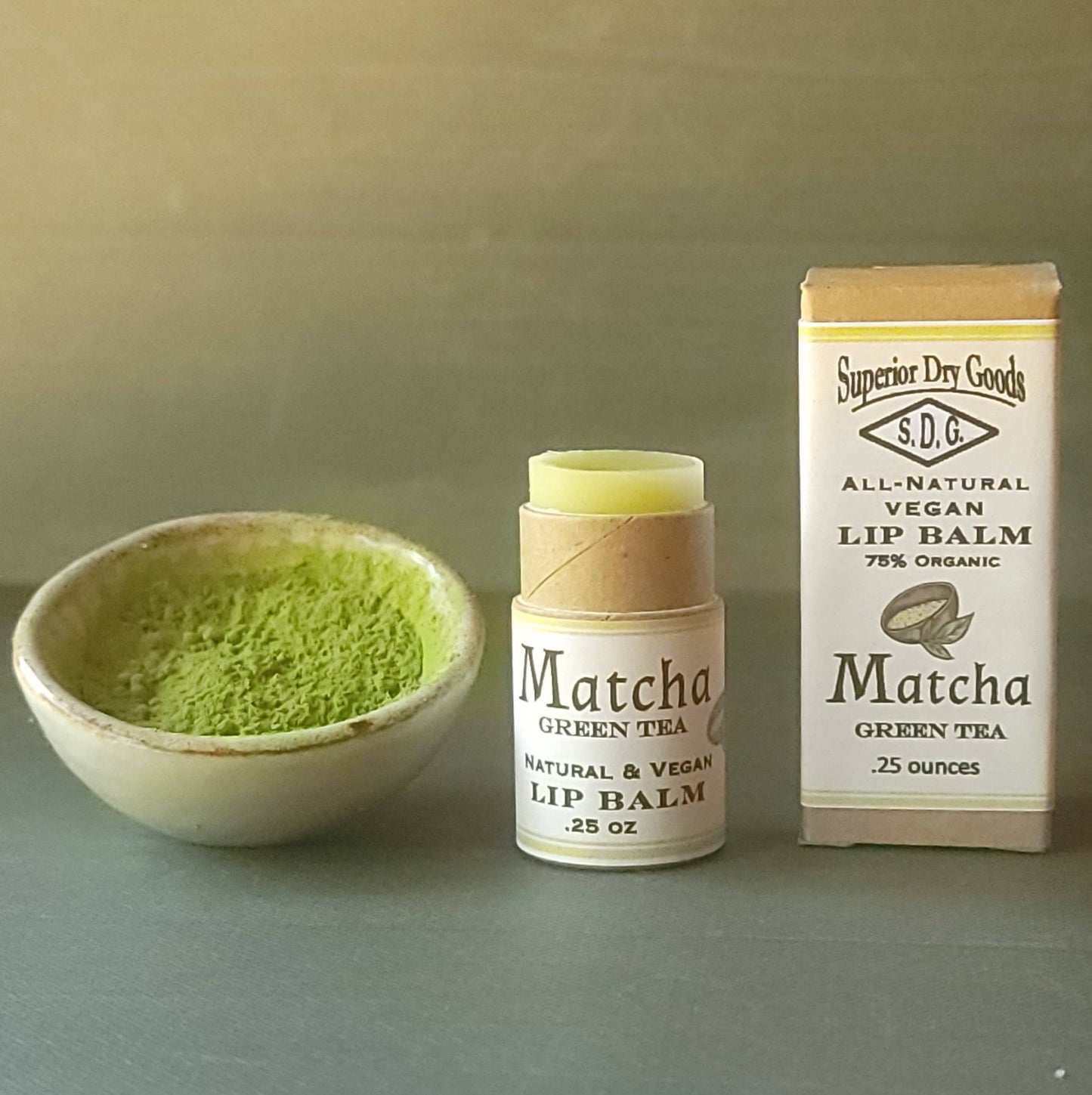 Matcha Green Tea Lip Balm | Paperboard Tube