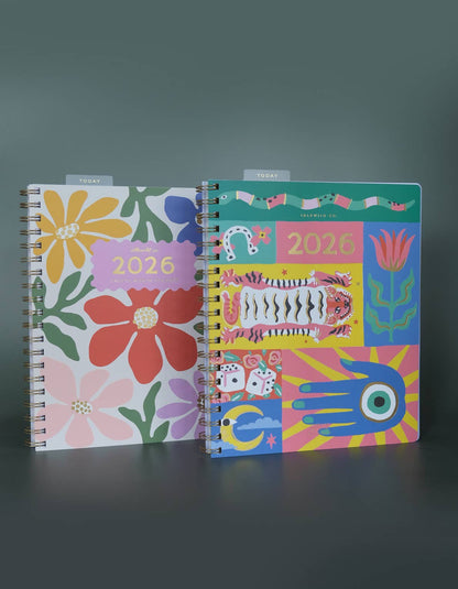 2026 Fullsize Softcover Planner | Primary Blooms