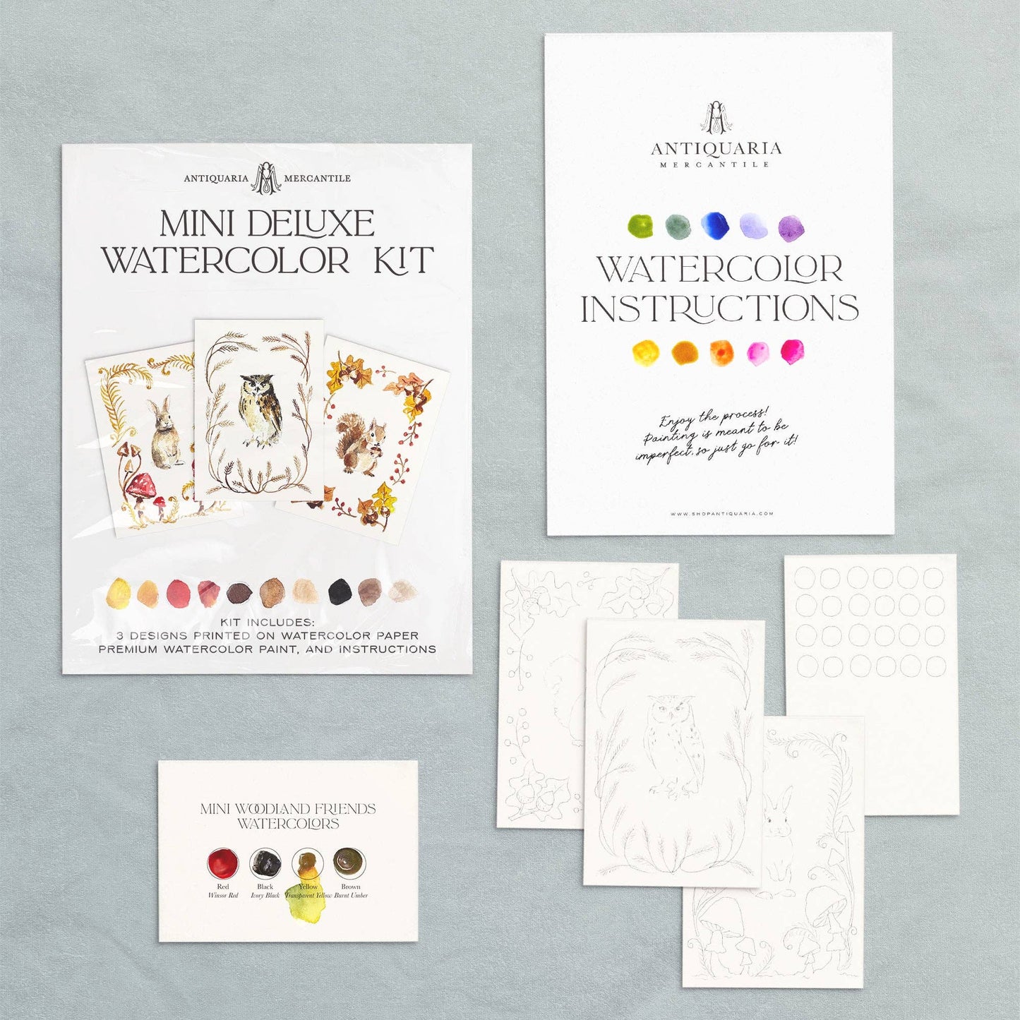 Mini Watercolor Kit | Woodland Friends