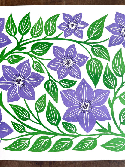 Garden Series Print | Clematis