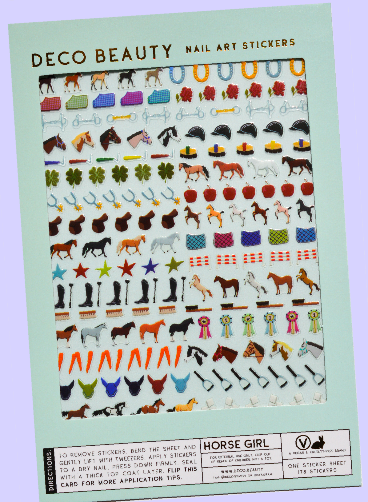 Nail Art Stickers | Horse Girl