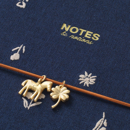 Charm Lined Notebook | Twilight Blooms