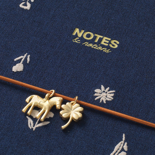 Charm Lined Notebook | Twilight Blooms