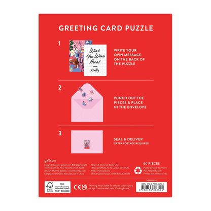 Paws for Love Greeting Card | 60 Piece Puzzle