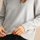 Grey Day Light Sweater Top