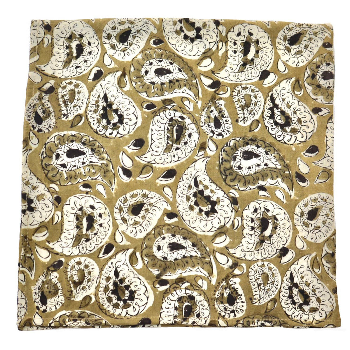 Kalamkari Cotton Bandana | Emerald Wine
