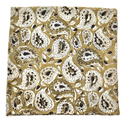 Kalamkari Cotton Bandana | Emerald Wine