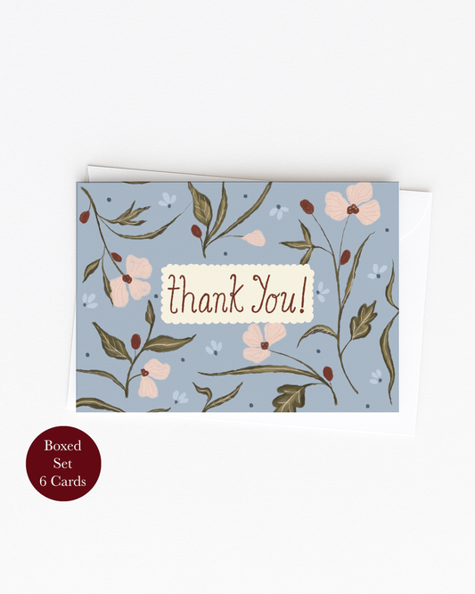 Thank You Floral Mini Card | Box of 6