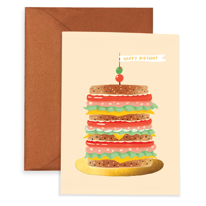 Mortadella Tall Boy Birthday Card