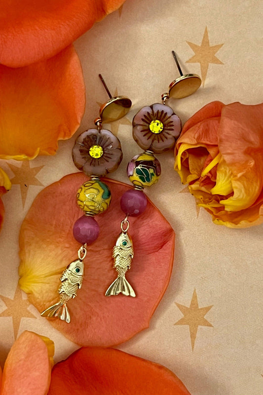Plumeria Earrings