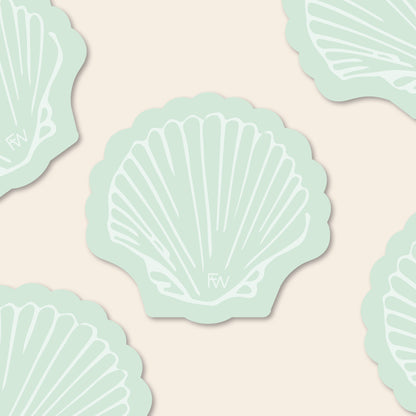 Seafoam Seashell Sticker