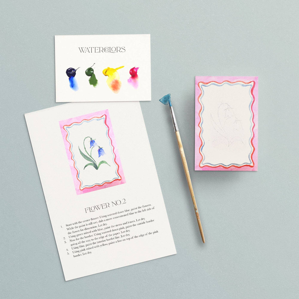 Mini Watercolor Kit | Flowers