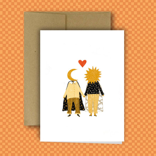 Sun Person & Moon Person Card 