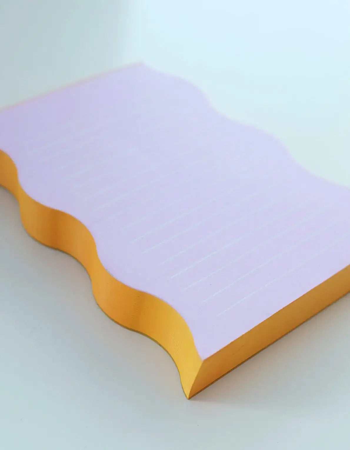 Wavy Shaped Pad | Lilac + Tangerine