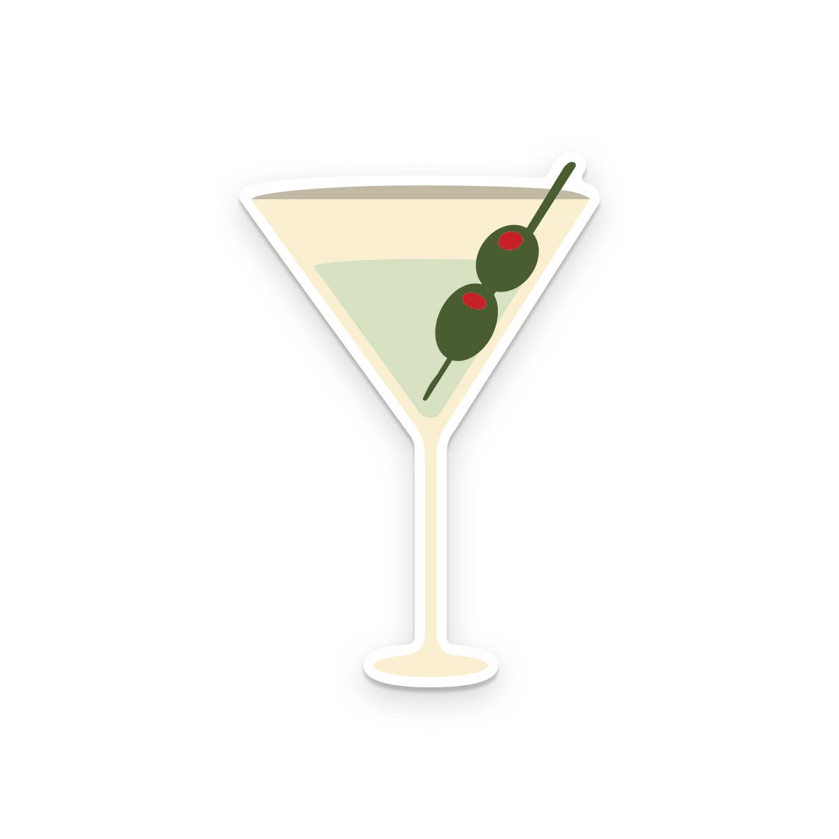 Martini Glass Sticker