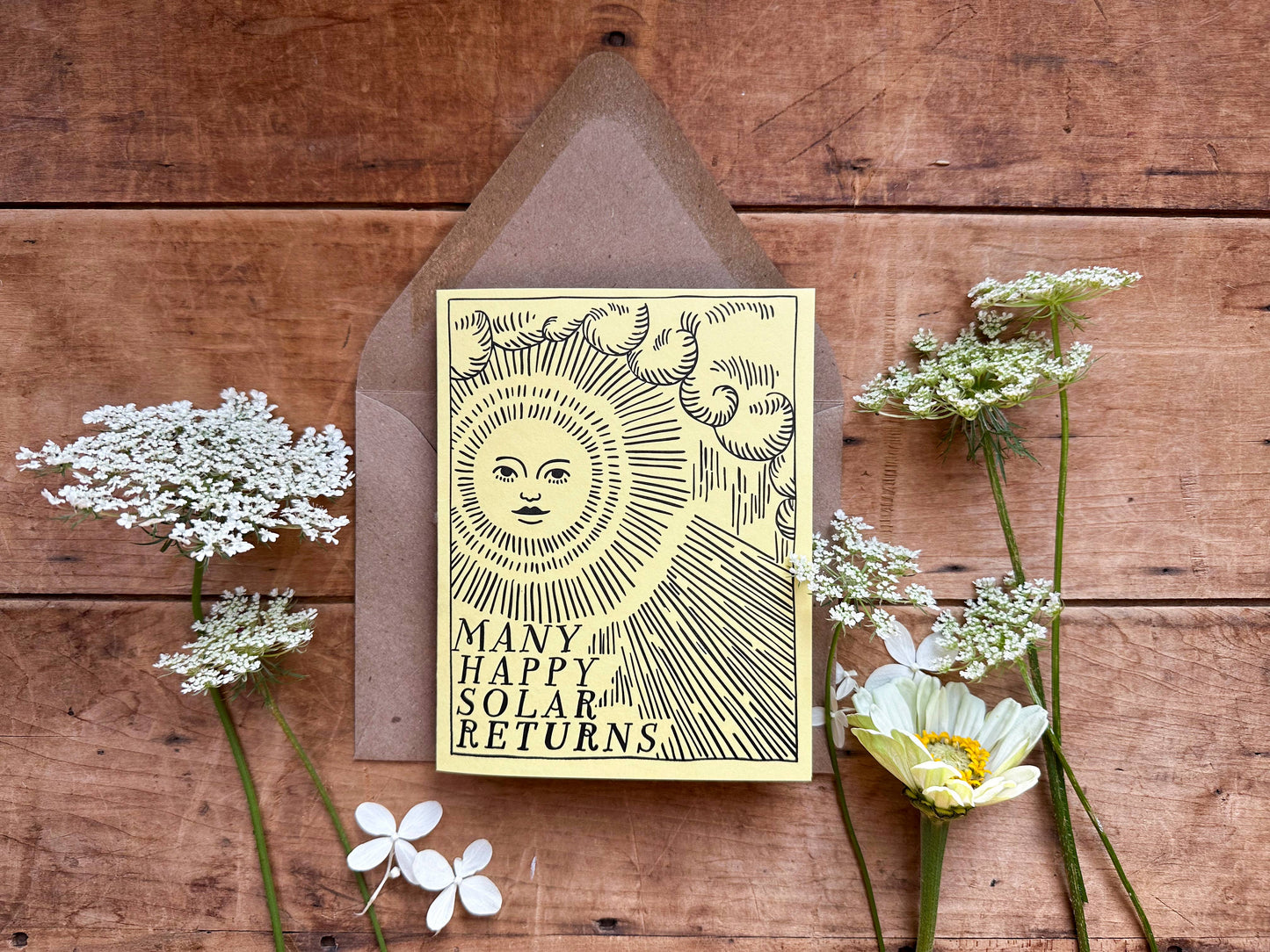Birthday Solar Return Letterpress Card