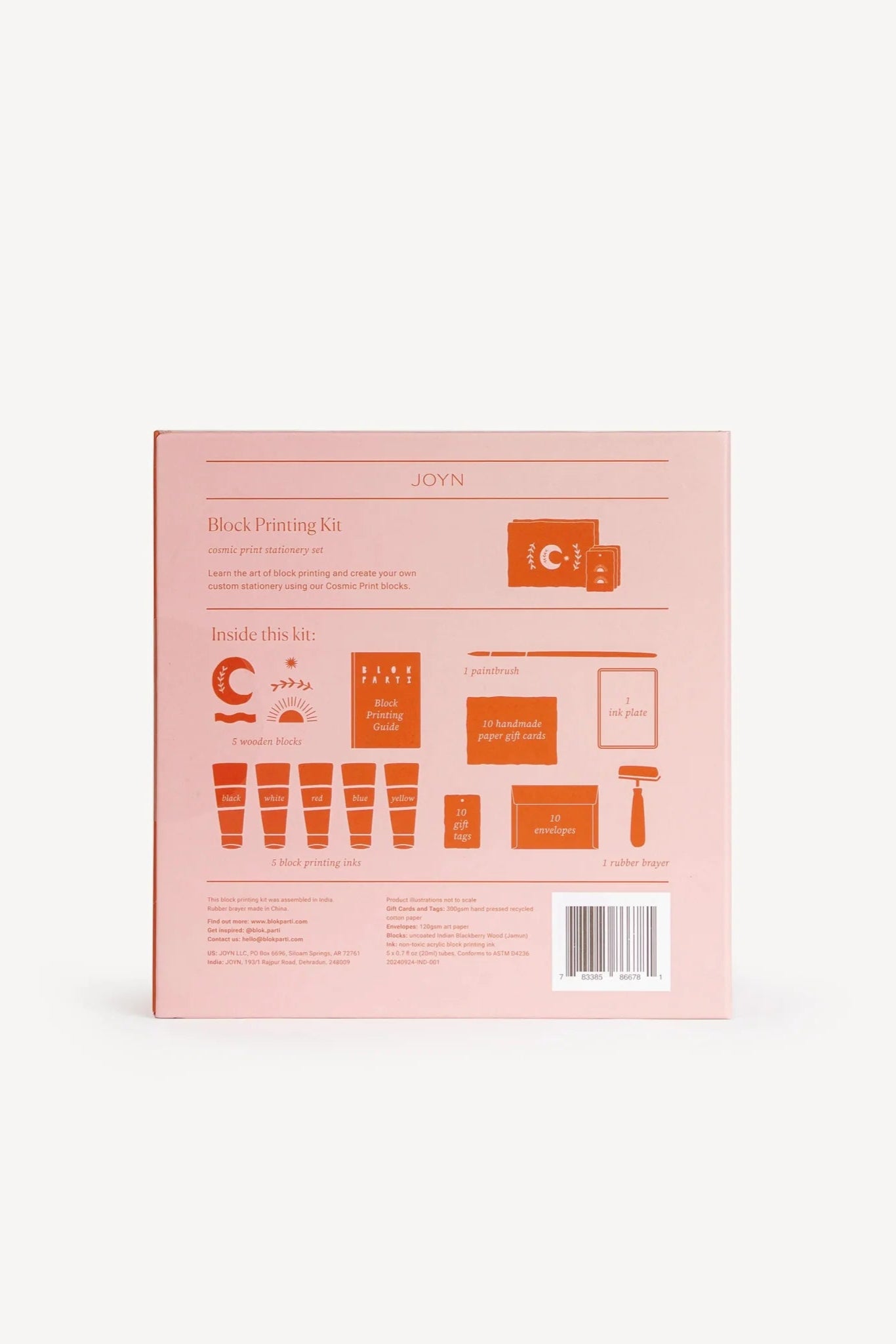 Block Printing Kit | Cosmic Stationery