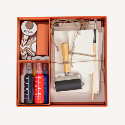Block Printing Kit | Cosmic Stationery