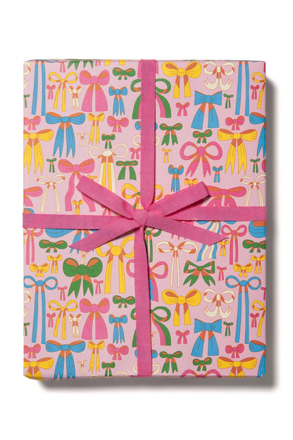Lots of Bows Rolled Gift Wrap