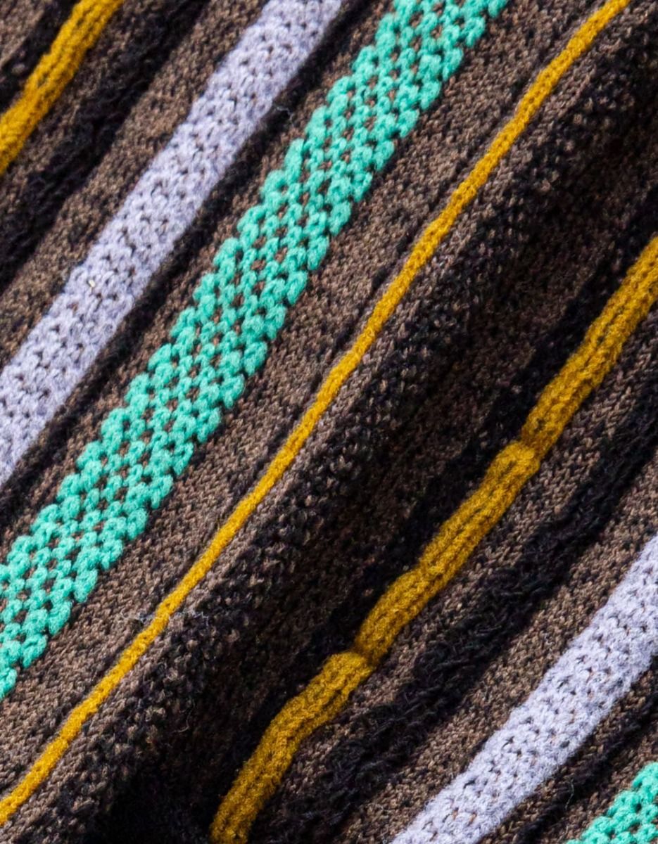 Bold Vertical Striped Socks | Black