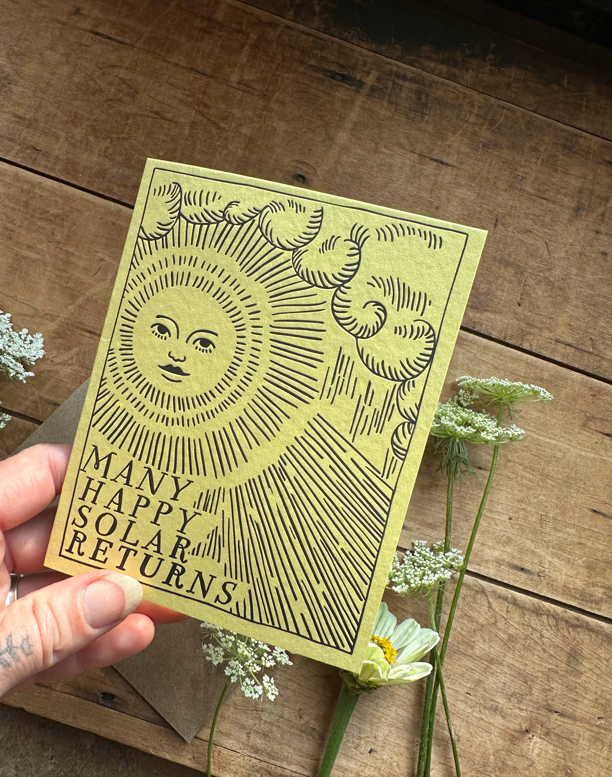 Birthday Solar Return Letterpress Card