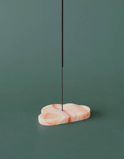 Peruvian Stone Cloud Incense Holder | Creamy Onyx