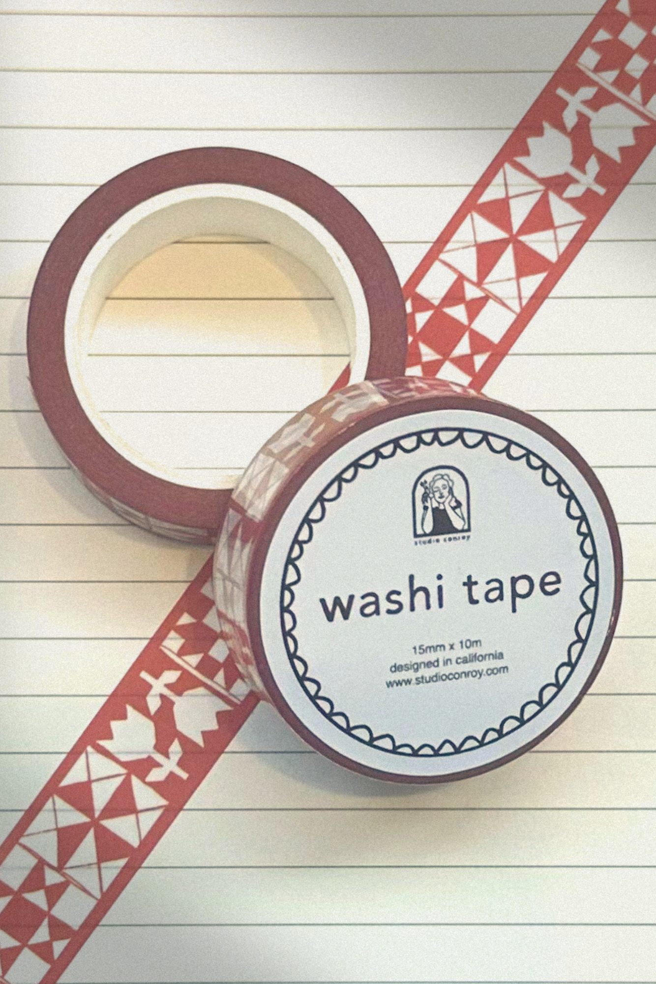 Red Quilt Washi Tape