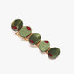 Green Olive Alligator Hair Clip