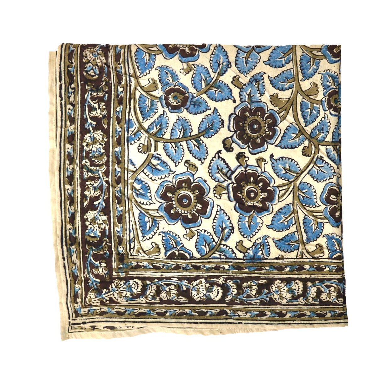 Kalamkari Cotton Bandana | Dusky Blooms