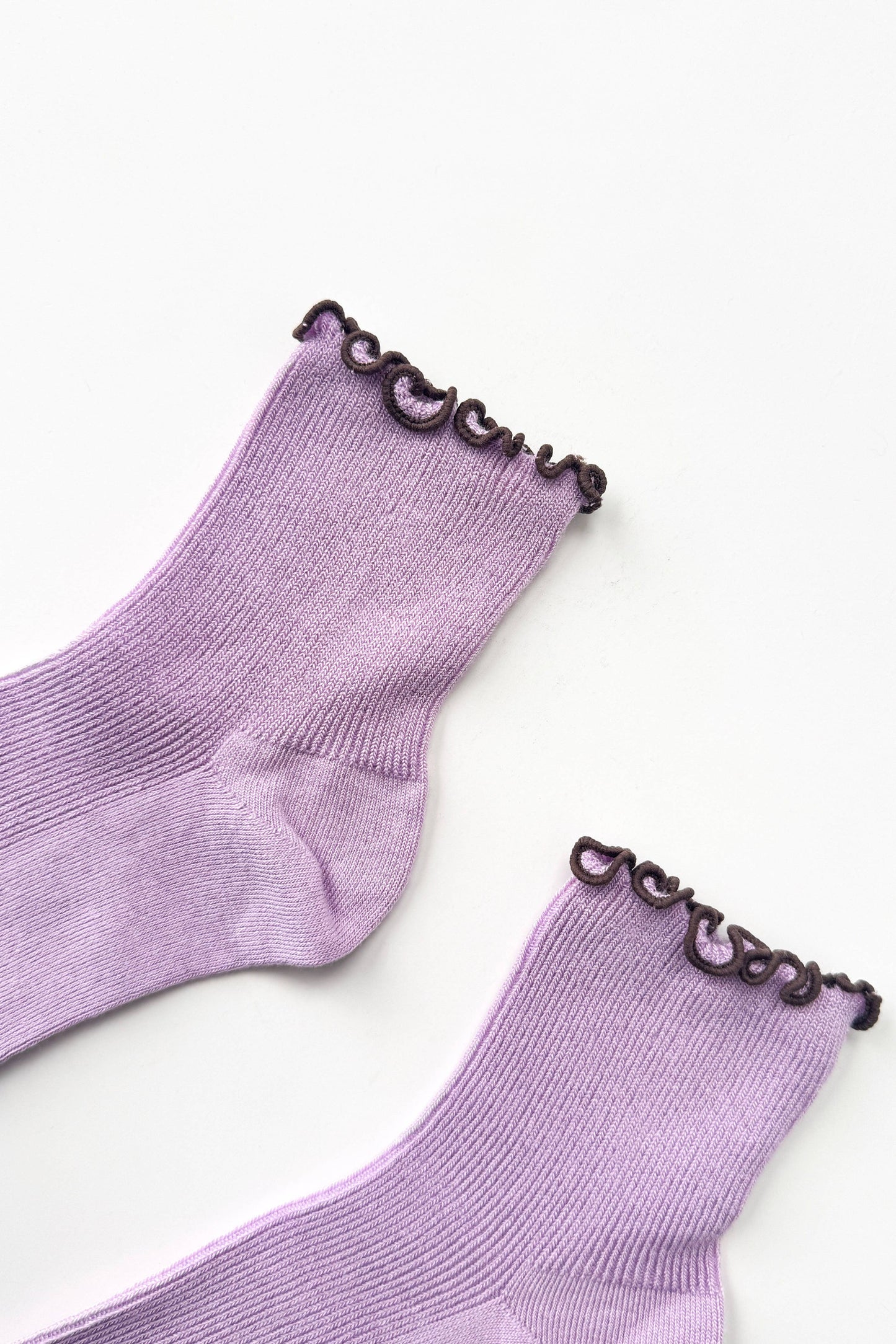 The Petite Ruffled Socks | Lilac