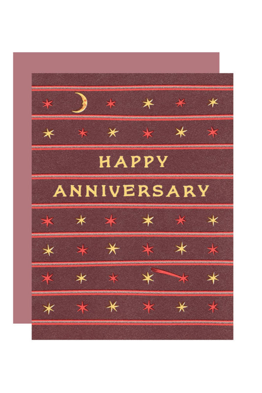 Starry Anniversary Card